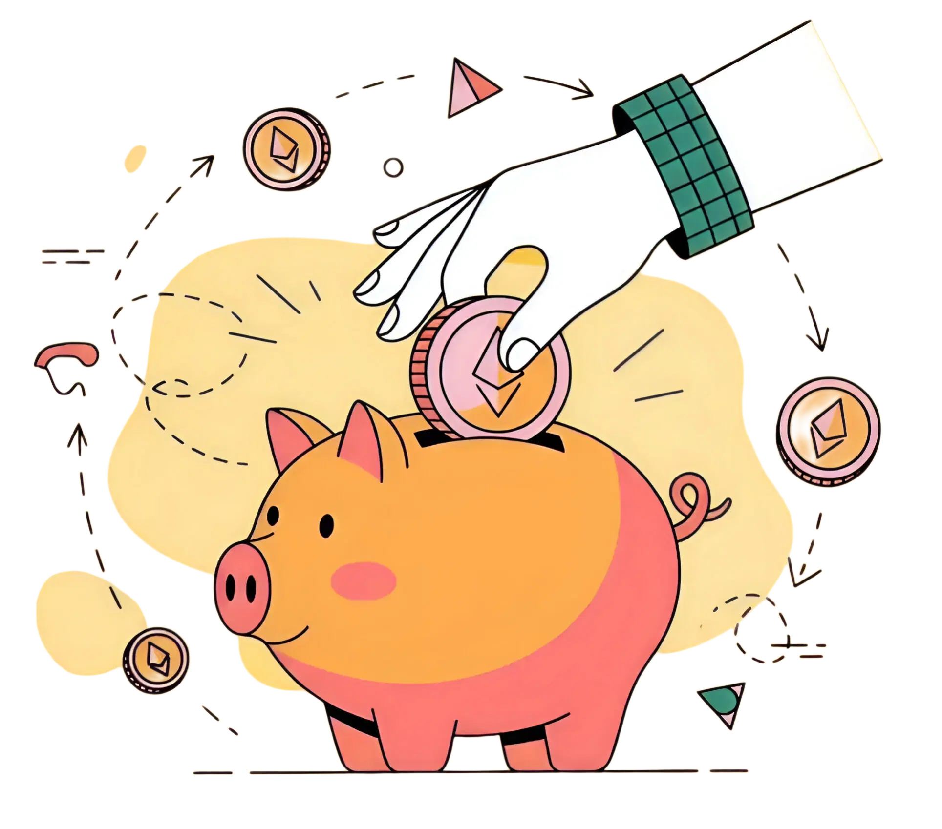 Piggy bank illustration